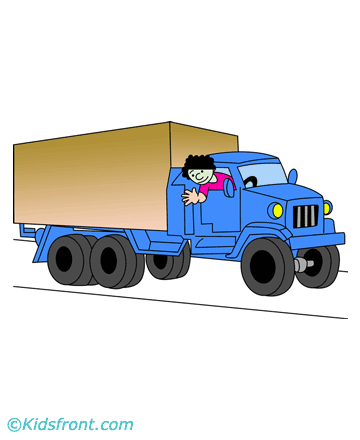 Dangerous Truck Coloring Pages